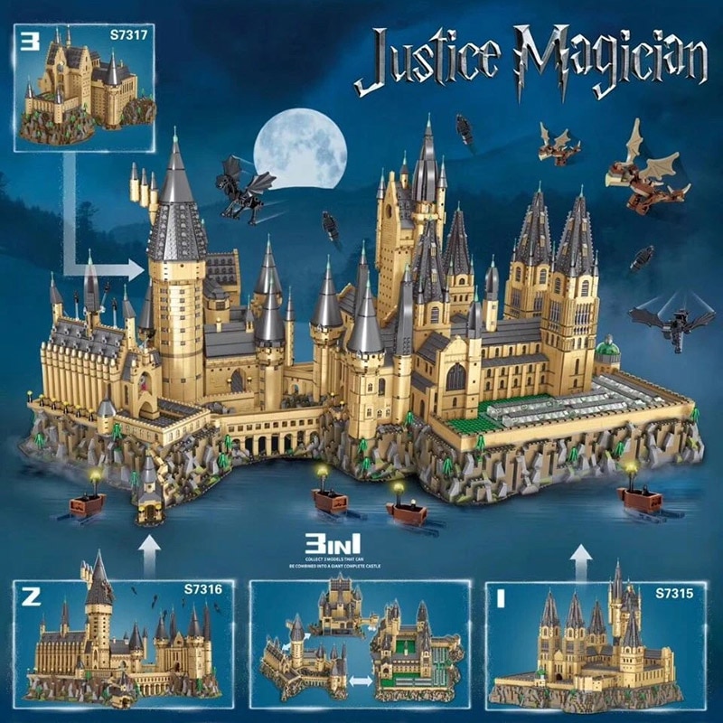 12918PCS Hogwart Castle Harryed Pottery Building Blocks Magic School Movie DIY Bricks Toys For Kids Boys 1 1 - LEPIN Germany