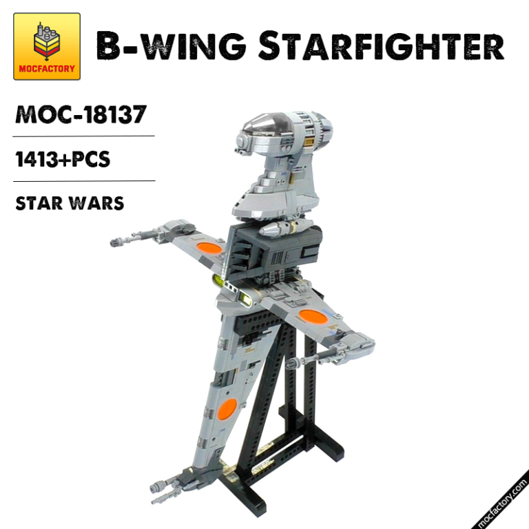 MOC-18137 B-Wing Starfighter - Minifig Maßstab Mit 1413 Teilen | LEPIN ...