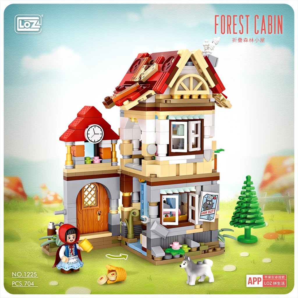 LOZ 1225 Forest Cabin with 704 pieces 4 - LEPIN Germany