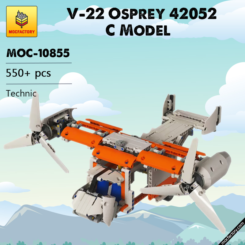 MOC 10855 V 22 Osprey 42052 C Model Airplane by shawarden MOCFACTORY - LEPIN Germany