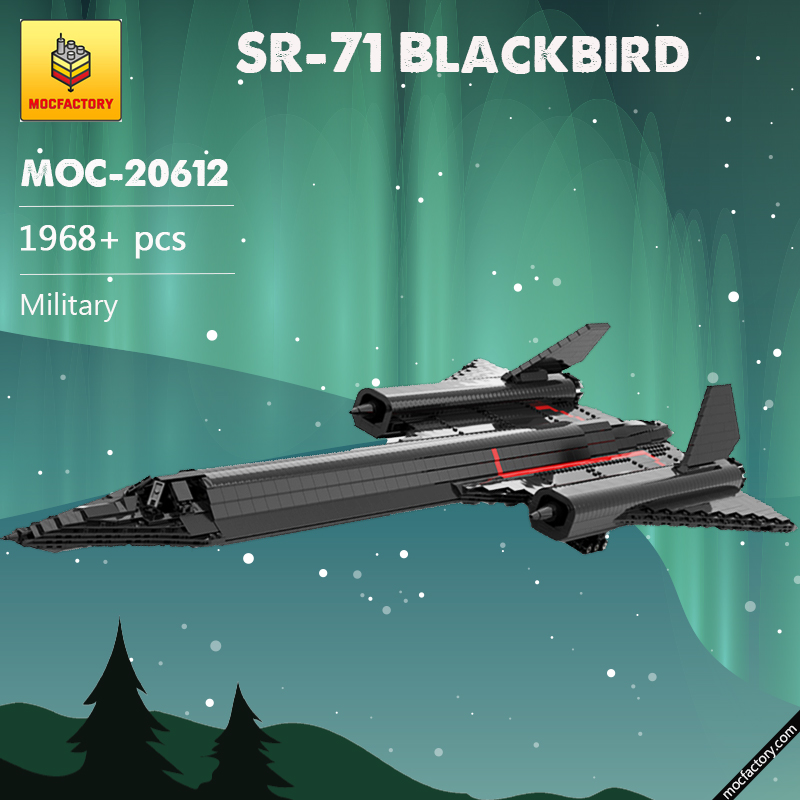 MOC 20612 SR 71 Blackbird Military by HeatproofNut MOC FACTORY 2 - LEPIN Germany