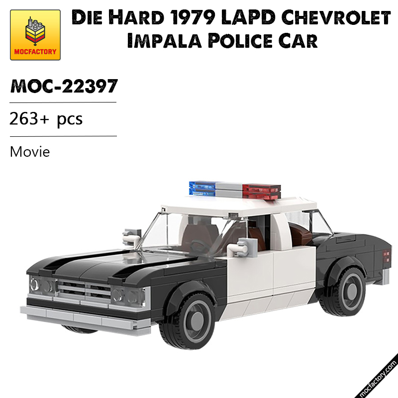 MOC 22397 Die Hard 1979 LAPD Chevrolet Impala Police Car Movie by mkibs MOC FACTORY - LEPIN Germany