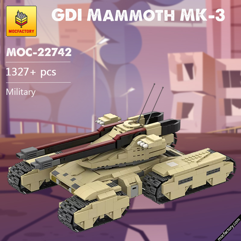 MOC 22742 GDI Mammoth MK 3 Military by HeatproofNut MOC FACTORY - LEPIN Germany