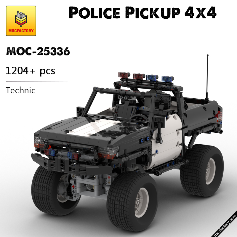 MOC 25336 Police Pickup 4x4 Technic by Steelman14a MOC FACTORY - LEPIN Germany
