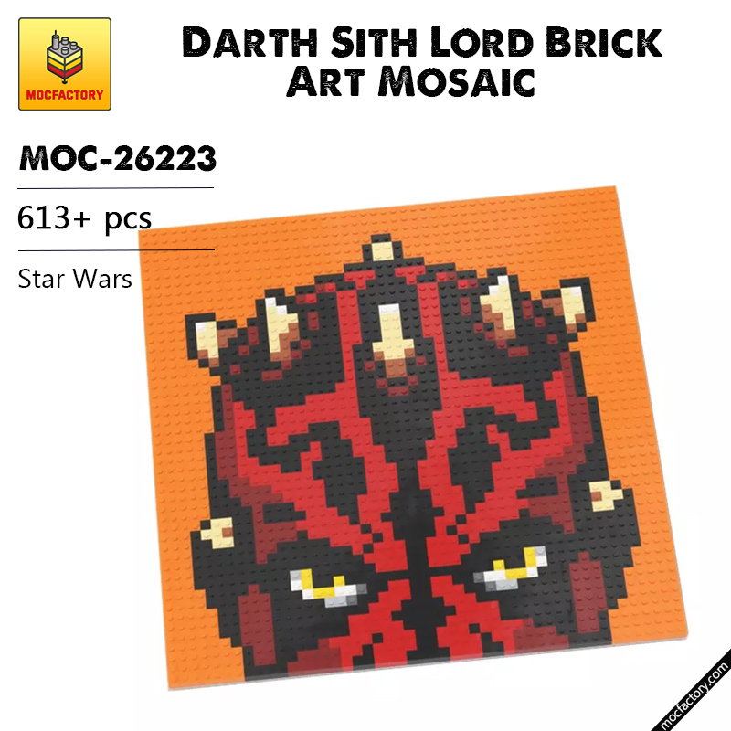 MOC 26223 Darth Sith Lord Brick Art Mosaic Star Wars by mkibs MOC FACTORY - LEPIN Germany