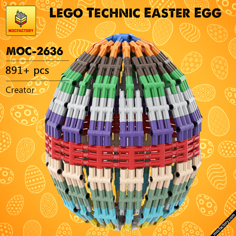 MOC 2636 Lego Technic Easter Egg Creator by DLuders MOC FACTORY - LEPIN Germany