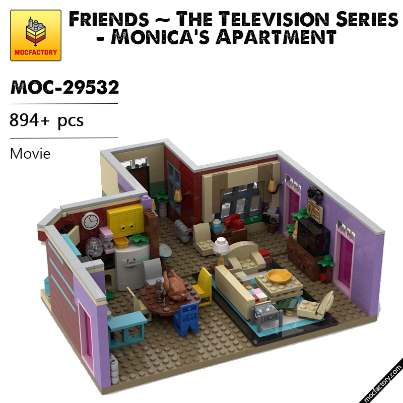 MOC 29532 Friends The Television Series Monicas Apartment Movie by MOMAtteo79 MOC FACTORY - LEPIN Germany