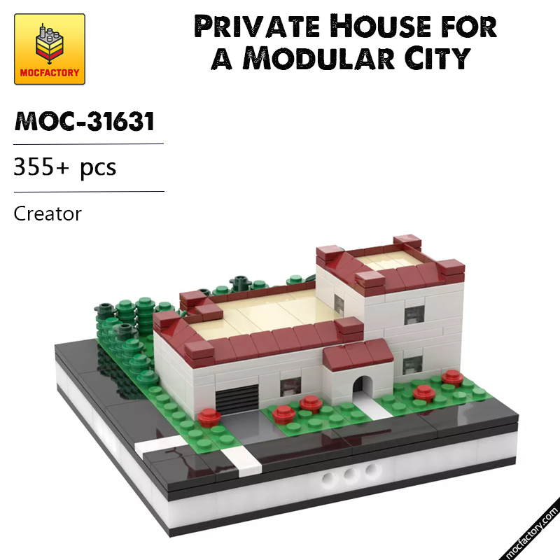 MOC 31631 Private House for a Modular City Creator by gabizon MOC FACTORY - LEPIN Germany
