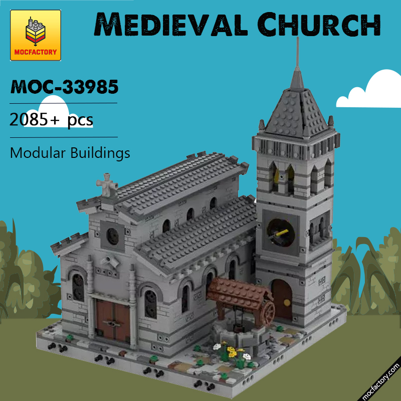 MOC 33985 Medieval Church Modular Building by Tavernellos MOCFACTORY 5 - LEPIN Germany