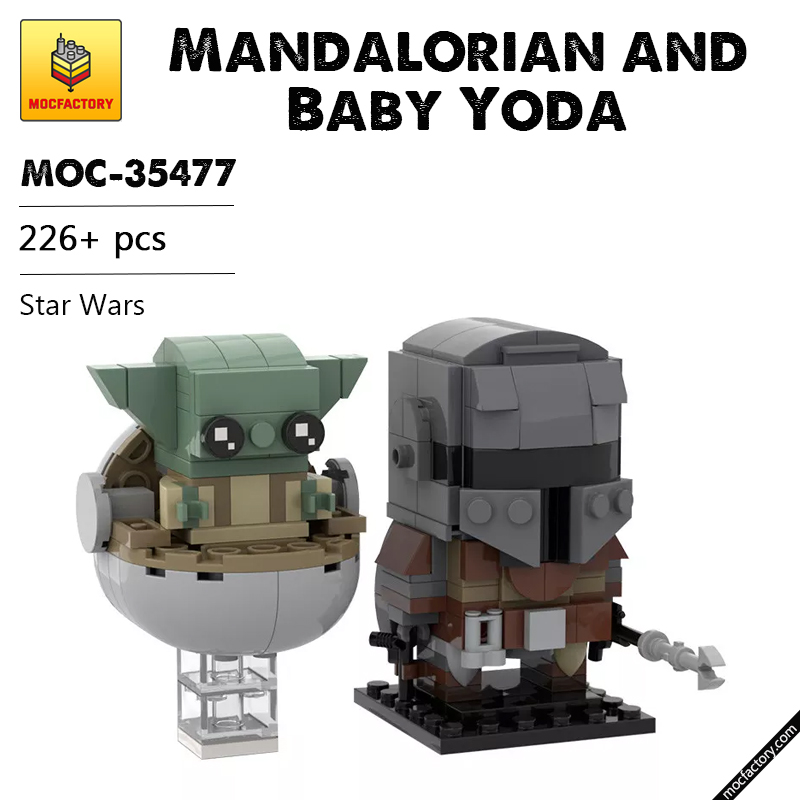 MOC 35477 Mandalorian and Baby Yoda Star Wars by custominstructions MOCFACTORY - LEPIN Germany