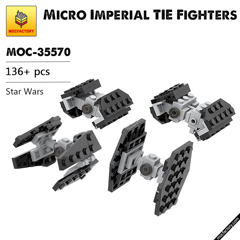 MOC 35570 Micro Imperial TIE Fighters Star Wars by ron mcphatty MOC FACTORY - LEPIN Germany