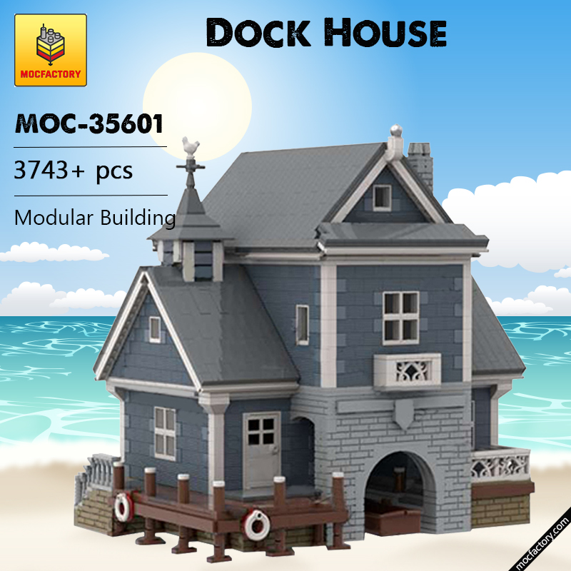 MOC 35601 Dock House Modular Building by jepaz MOC FACTORY - LEPIN Germany