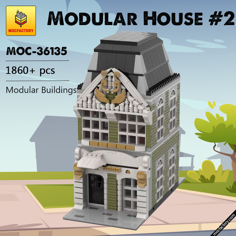 MOC 36135 Modular House 2 Modular Buildings by gabizon MOCFACTORY - LEPIN Germany