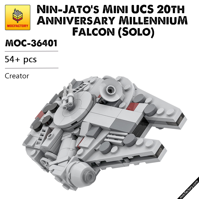 MOC 36401 Nin Jatos Mini UCS 20th Anniversary Millennium Falcon Solo Star Wars by Force of Bricks MOC FACTORY - LEPIN Germany