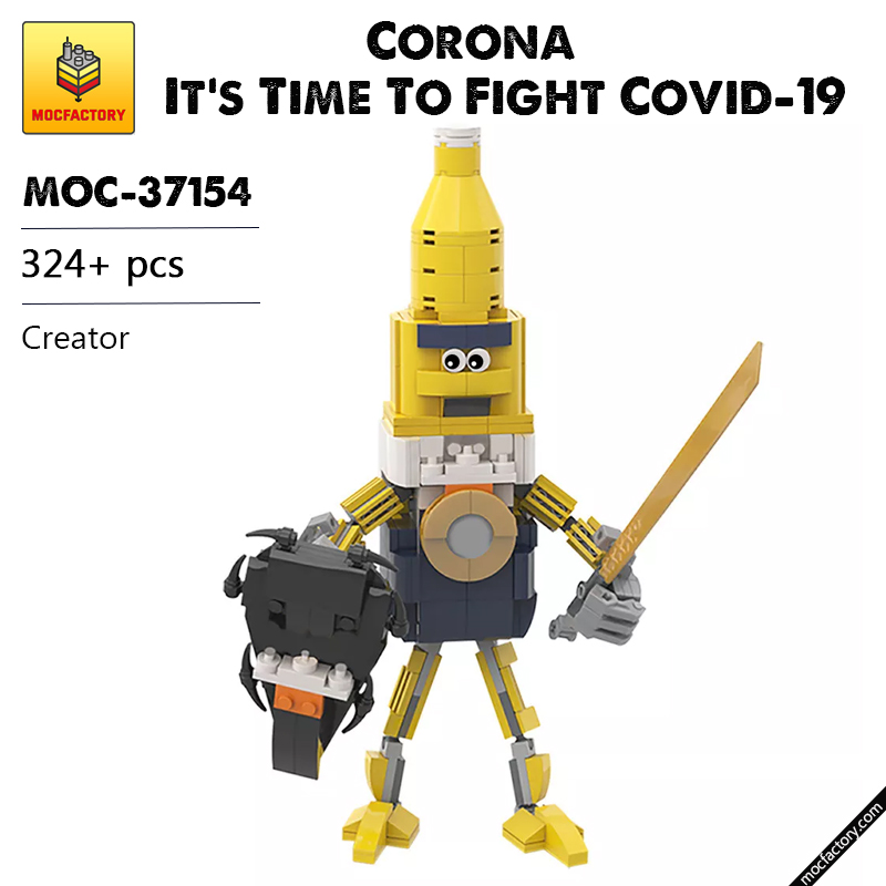 MOC 37154 Corona Its Time To Fight Covid 19 Creator by gabizon MOC FACTORY - LEPIN Germany