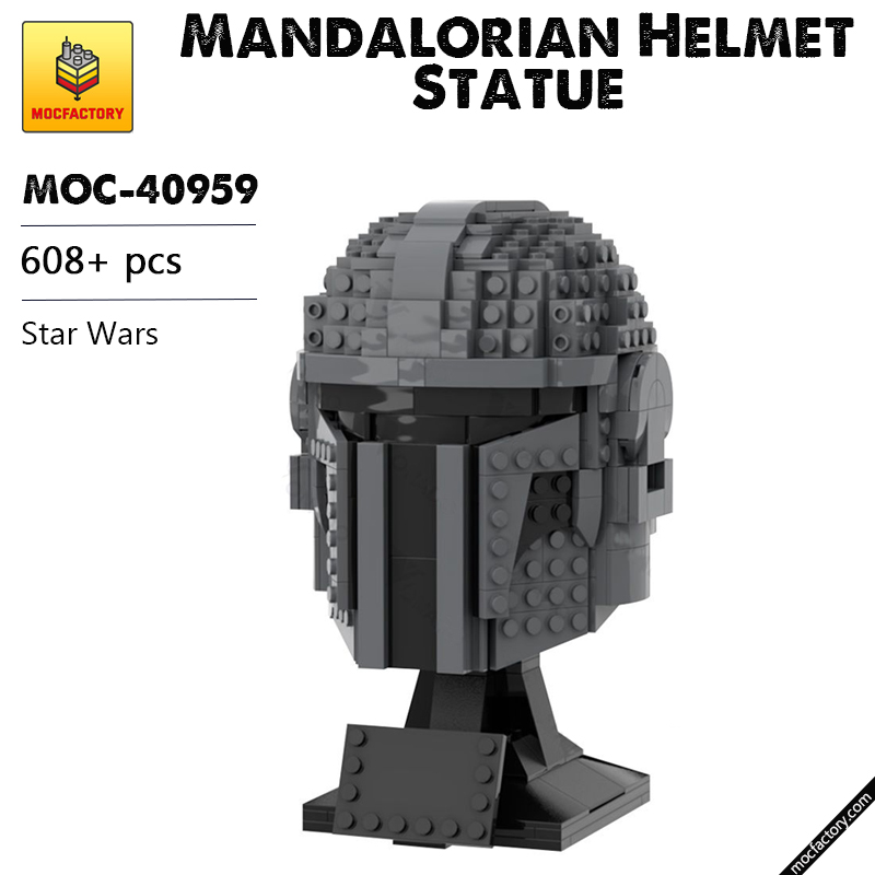 MOC 40959 Mandalorian Helmet Statue Star Wars by zonilug MOC FACTORY - LEPIN Germany