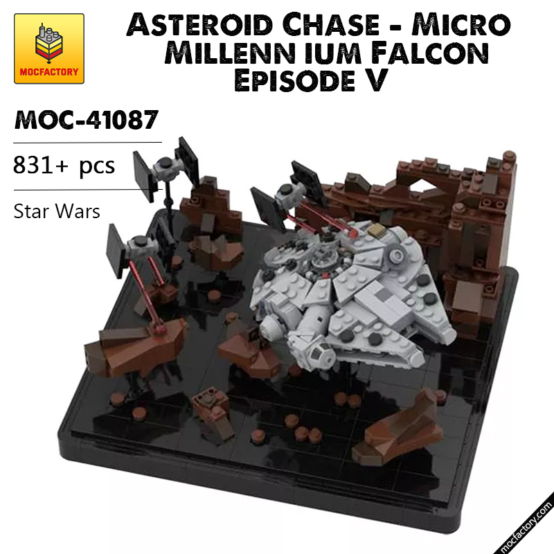 MOC 41087 Asteroid Chase Micro Millenn ium Falcon Episode V Star Wars by 6211 MOCFACTORY - LEPIN Germany