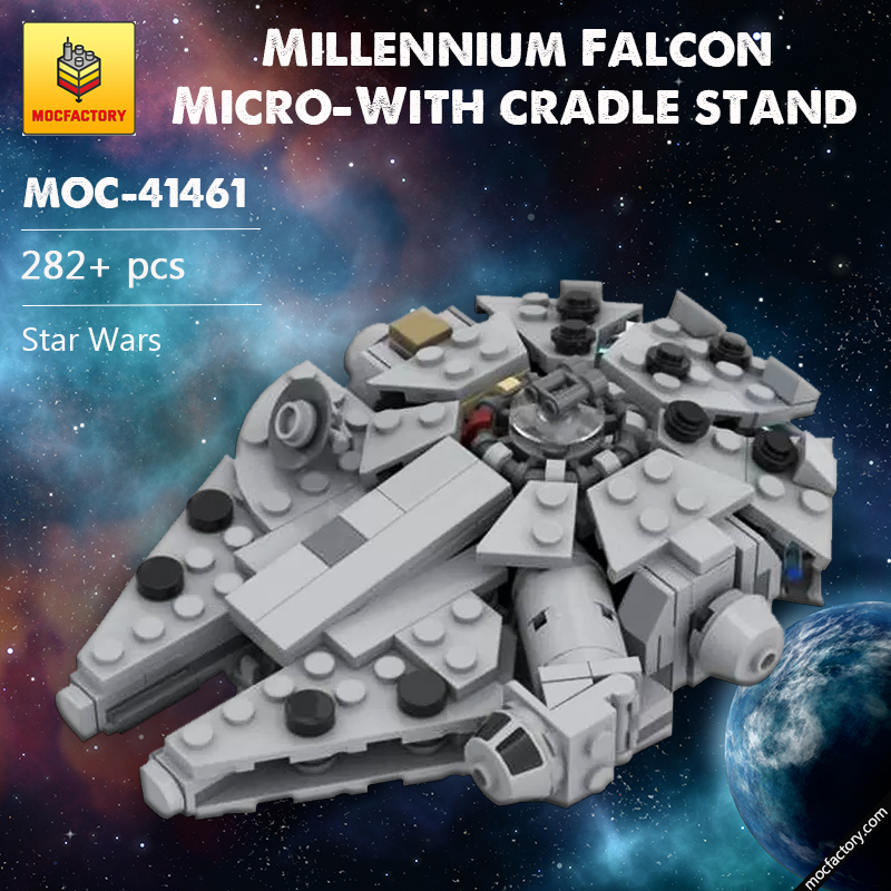 MOC 41461 Millenn ium Falcon Micro With cradle stand Star Wars by 6211 MOCFACTORY - LEPIN Germany