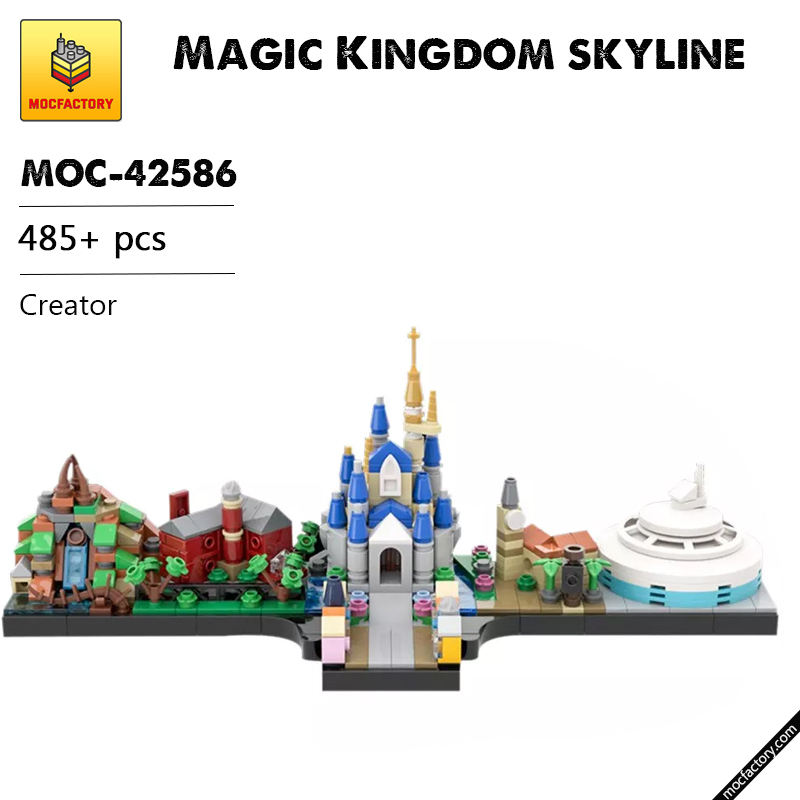 MOC 42586 Magic Kingdom skyline Creator by benbuildslego MOC FACTORY - LEPIN Germany