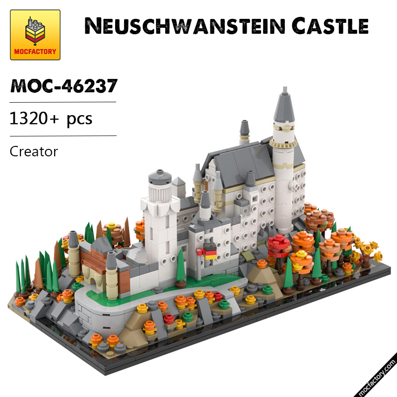 MOC 46237 Neuschwanstein Castle Creator by benbuildslego MOC FACTORY - LEPIN Germany