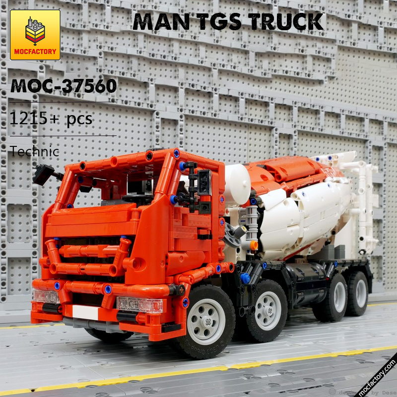 MOC 46913 Concrete Mixer Truck Technic by desert752 MOC FACTORY - LEPIN Germany