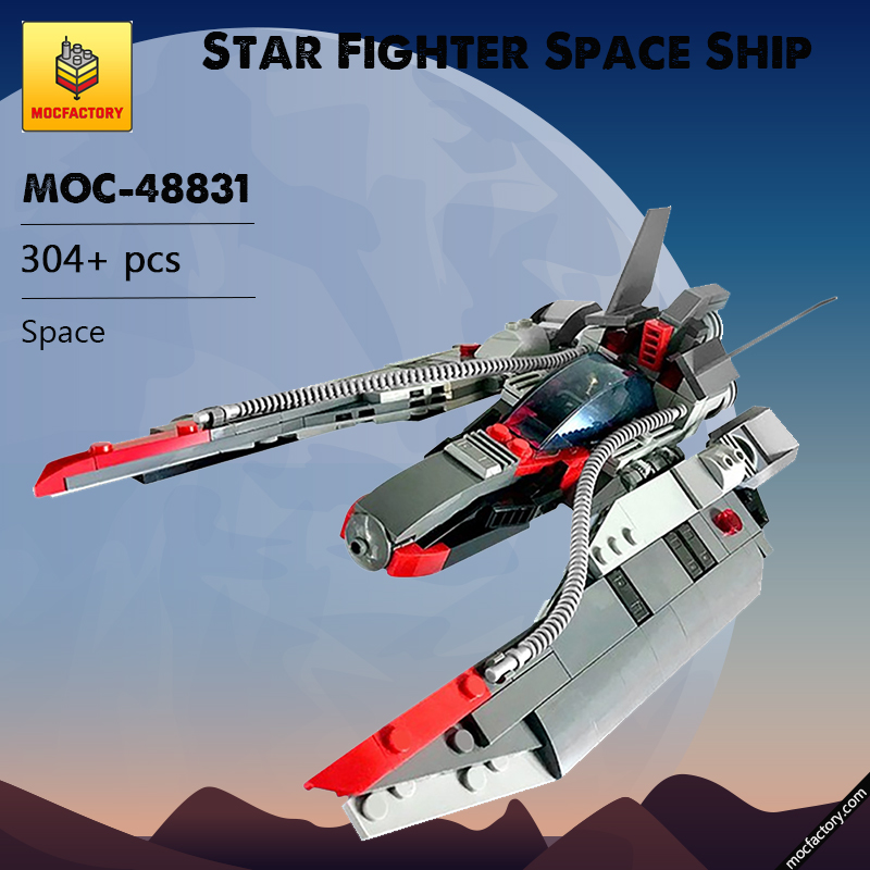 MOC 48831 Star Fighter Space Ship Space by MadMocs MOC FACTORY - LEPIN Germany