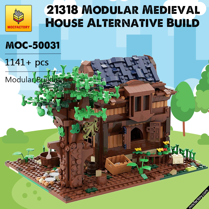 MOC 50031 21318 Modular Medieval House Alternative Build Modular Building by gabizon MOC FACTORY - LEPIN Germany