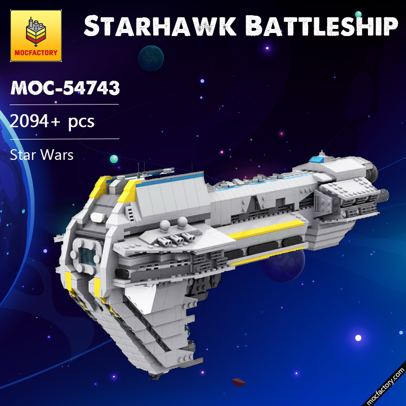MOC 54743 Starhawk Battleship Star Wars Movie by scoutthetrooper MOC FACTORY - LEPIN Germany