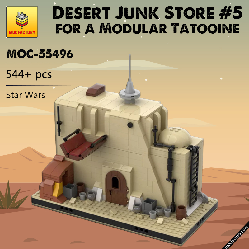 MOC 55496 Desert Junk Store 5 for a Modular Tatooine Star Wars by gabizon MOC FACTORY 2 - LEPIN Germany