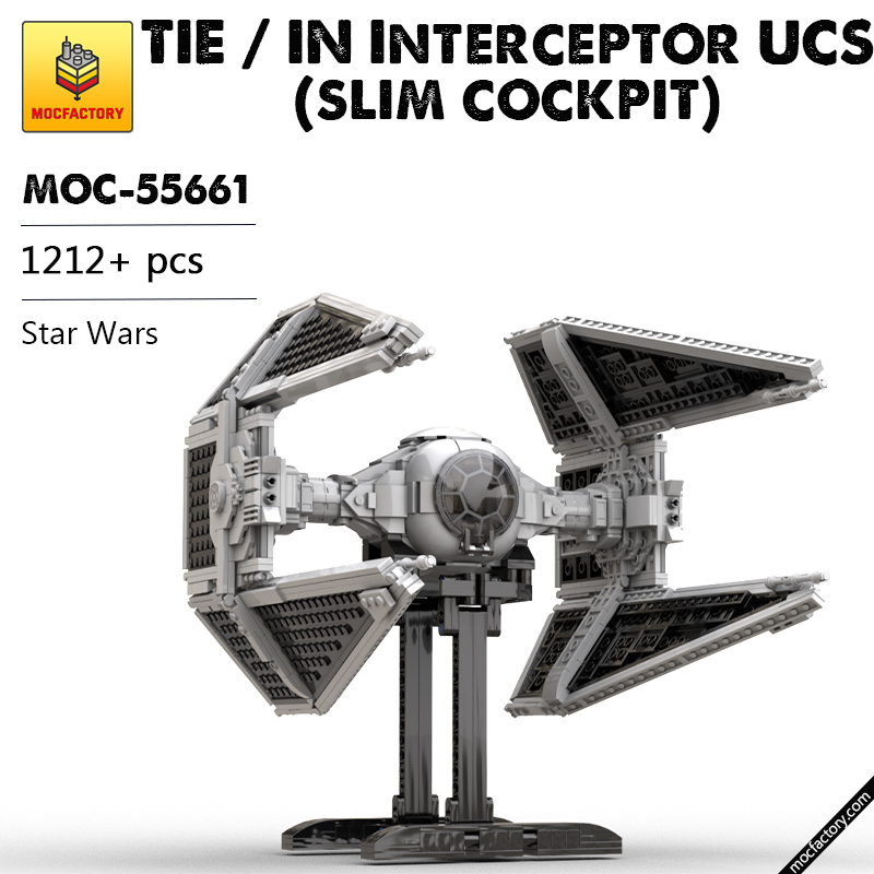 MOC 55661 TIE IN Interceptor UCS slim cockpit Star Wars by thomin MOC FACTORY - LEPIN Germany