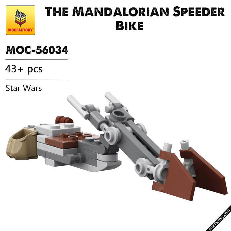MOC 56034 The Mandalorian Speeder Bike Star Wars by JohndieRocks MOC FACTORY - LEPIN Germany