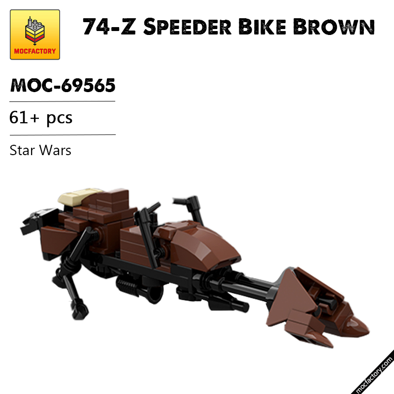 MOC 69565 74 Z Speeder Bike Brown Star Wars by JohndieRocks MOC FACTORY - LEPIN Germany