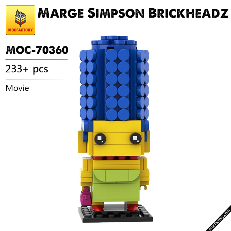 MOC 70360 Marge Simpson Brickheadz Movie by custominstructions MOC FACTORY - LEPIN Germany
