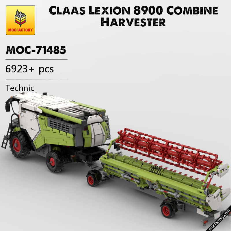 MOC 71485 Claas Lexion 8900 Combine Harvester Technic by Kneisibricks MOC FACTORY - LEPIN Germany