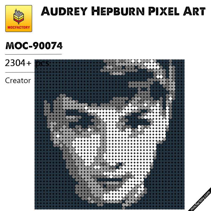 MOC 90074 Audrey Hepburn Pixel Art Creator MOC FACTORY - LEPIN Germany