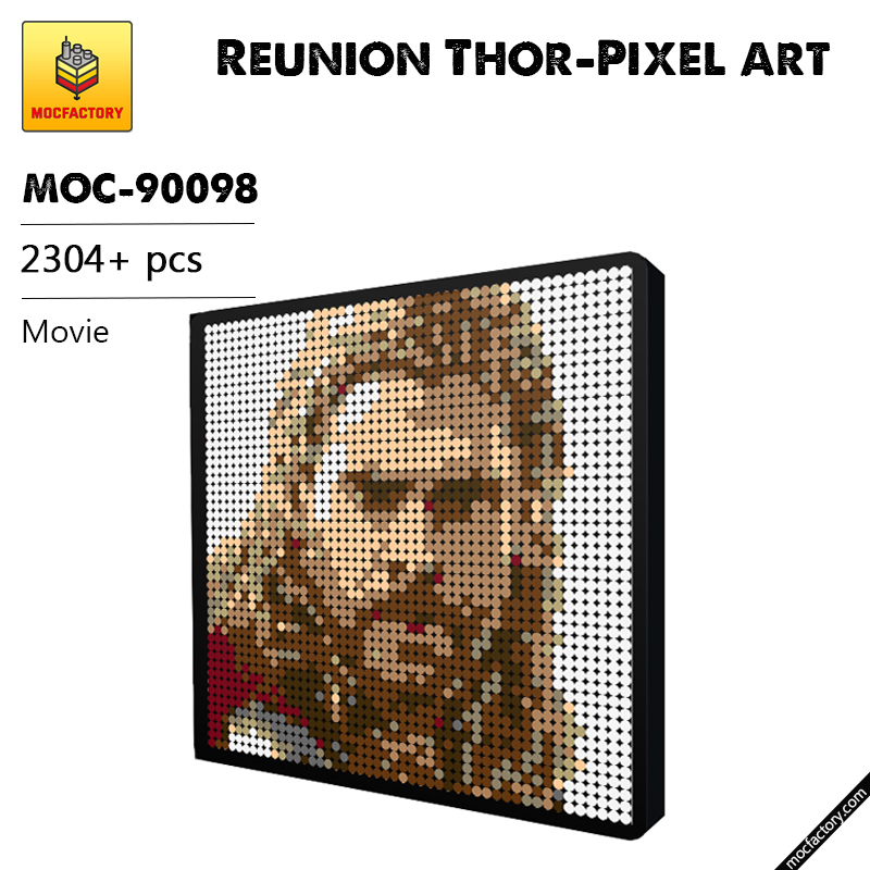 MOC 90098 Reunion Thor Pixel art Movie MOC FACTORY - LEPIN Germany