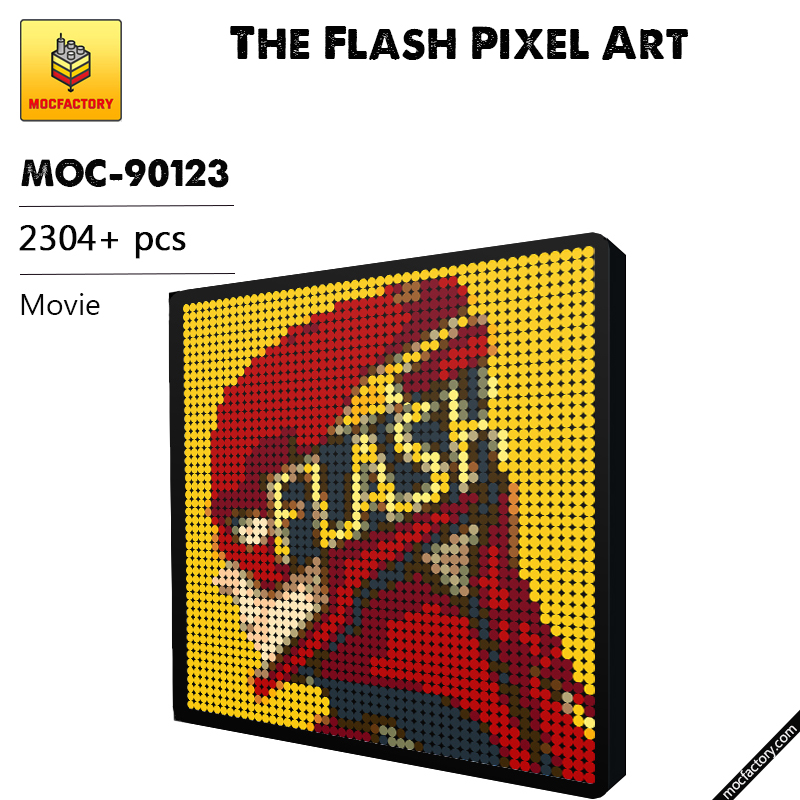 MOC 90123 The Flash Pixel Art Movie MOC FACTORY - LEPIN Germany