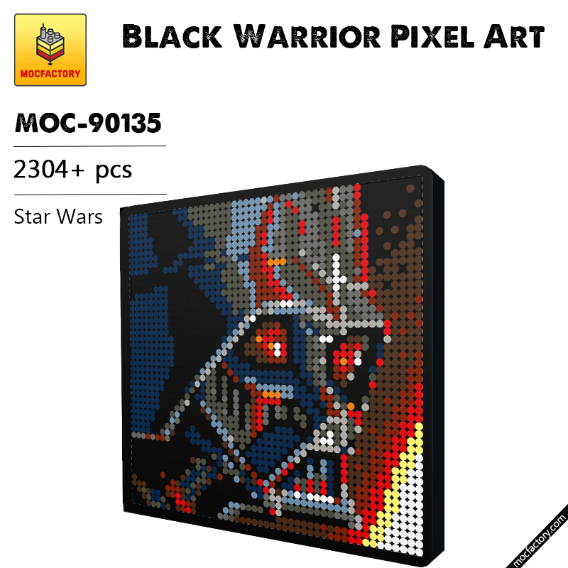 MOC 90135 Black Warrior Pixel Art Star Wars MOC FACTORY - LEPIN Germany