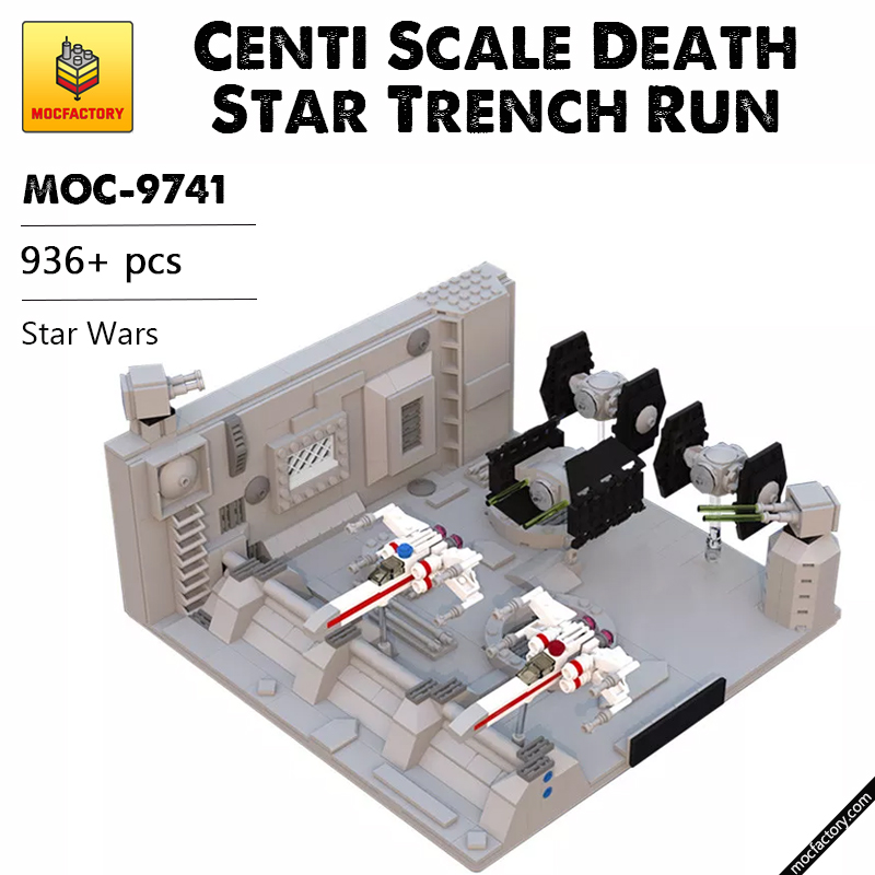 MOC 9741 Centi Scale Death Star Trench Run Star Wars by Whovian41110 MOCFACTORY - LEPIN Germany