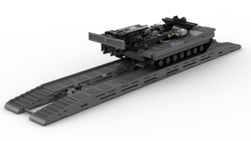 New technology building block moc29526 military ultimate Abrams with bridge layer AVLB remote control tank assembly - LEPIN Germany