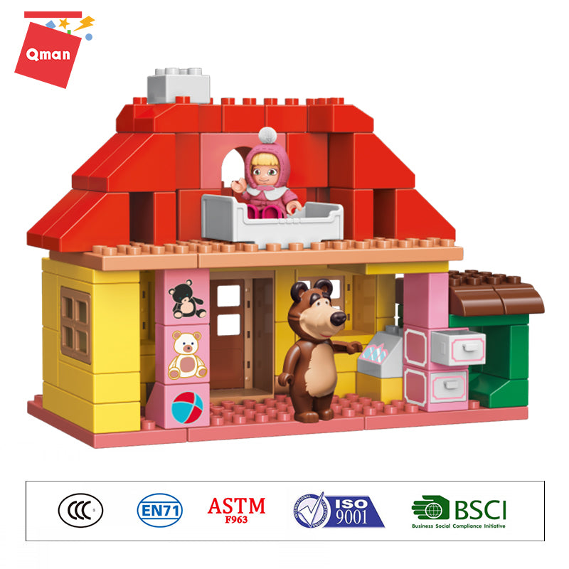 Qman 5211 Mashas House with 96 pieces 1 - LEPIN Germany