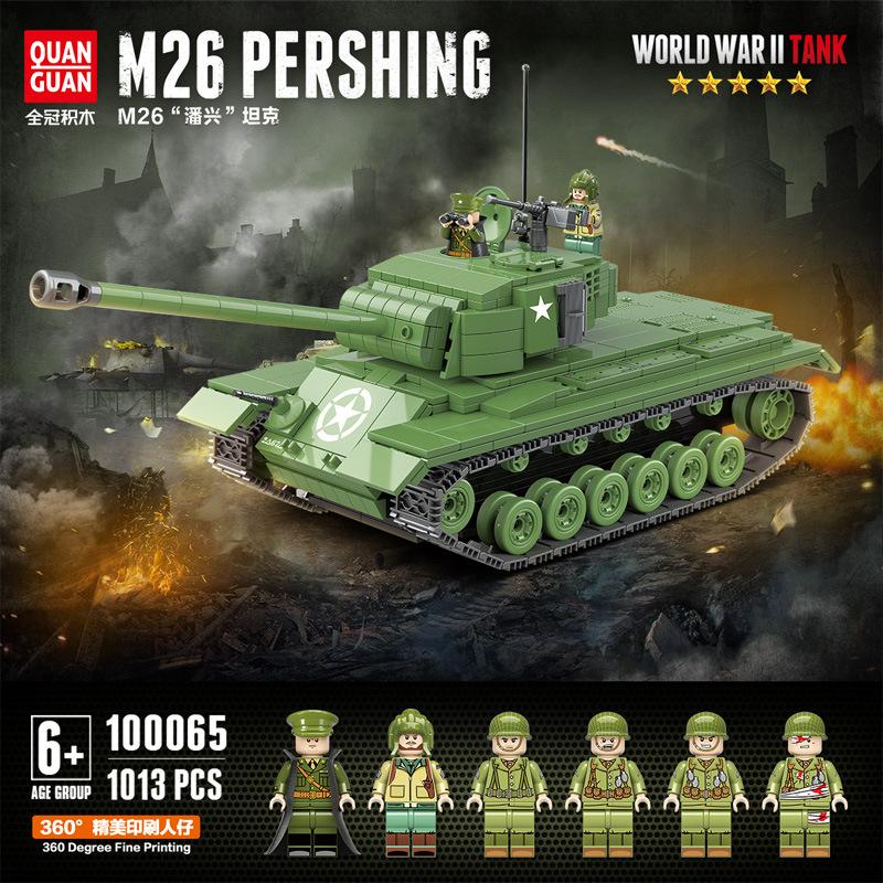 QuanGuan 100065 USA M26 PERSHING Tank with 1013 pieces 1 - LEPIN Germany