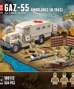QuanGuan 100112 Soviet Army Gaz 552 Ambulance with 334 pieces 1 - LEPIN Germany