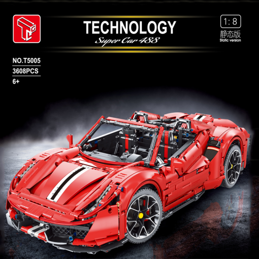 TGL T5005 Super Car 488 with 3608 pieces 1 - LEPIN Germany