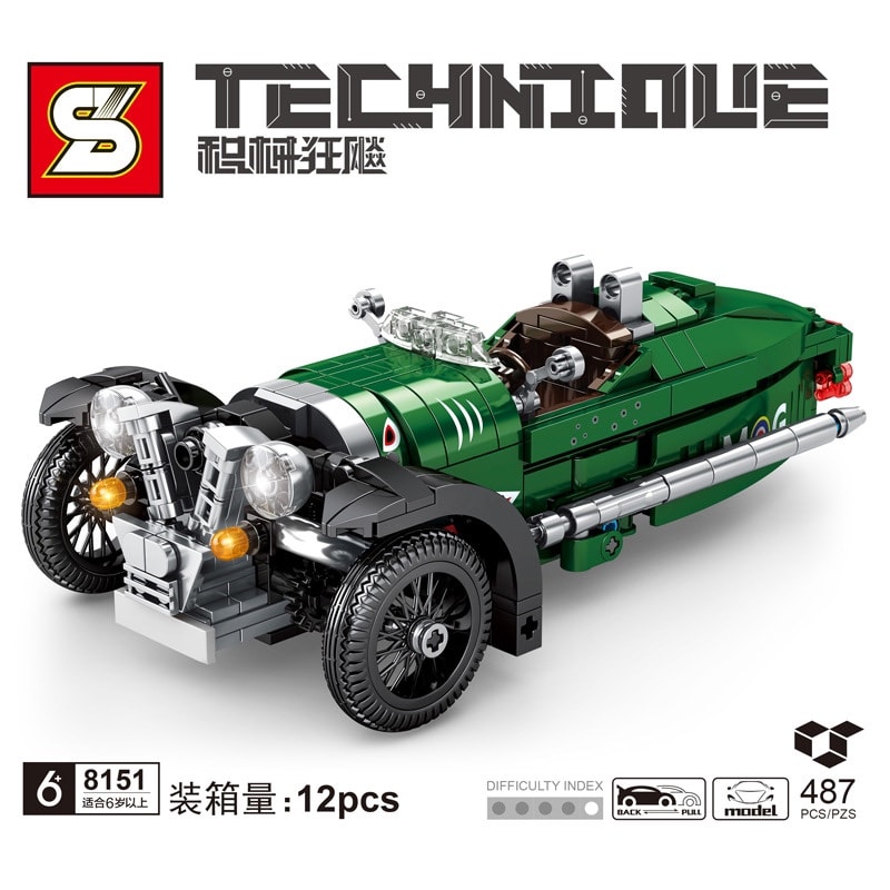 sy 8151 juggernaut frenzy morgan tricycle pull back 3548 - LEPIN Germany