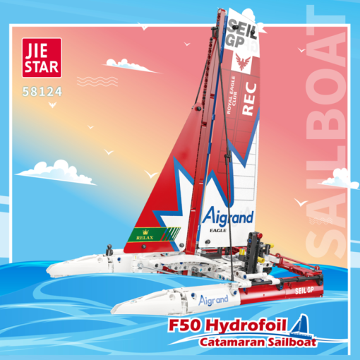 JIESTAR 58124 F50 Hydrofoil Catamaran Sailboat - LEPIN Germany