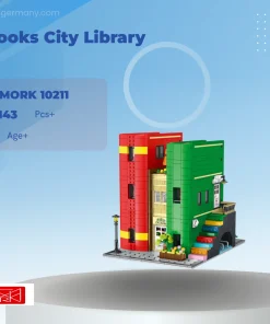 MORK 10211 Books City Library with 2143 Pieces