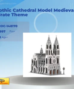 MOC Factory 148170 Gothic Cathedral Model Medieval Pirate Theme with 3997 Pieces