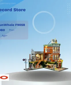 FunWhole F9058 Record Store with 1980 Pieces